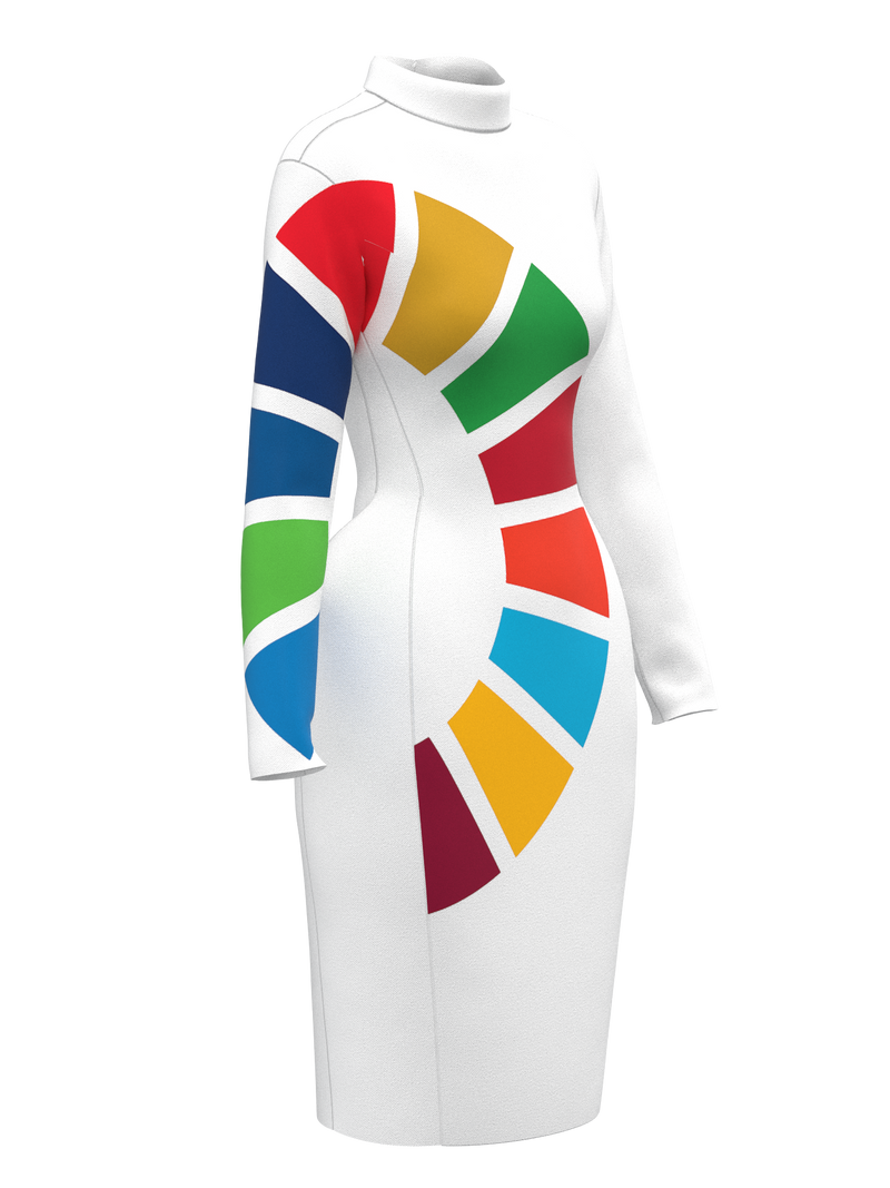 Space dress white
