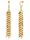 Spikelet long earrings