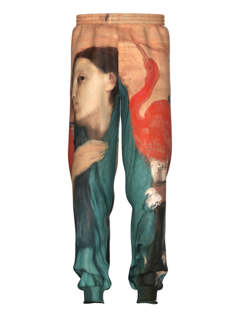 Sweatpants - Young Woman with Ibis