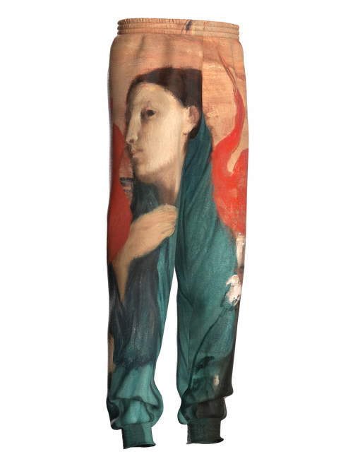 Sweatpants - Young Woman with Ibis