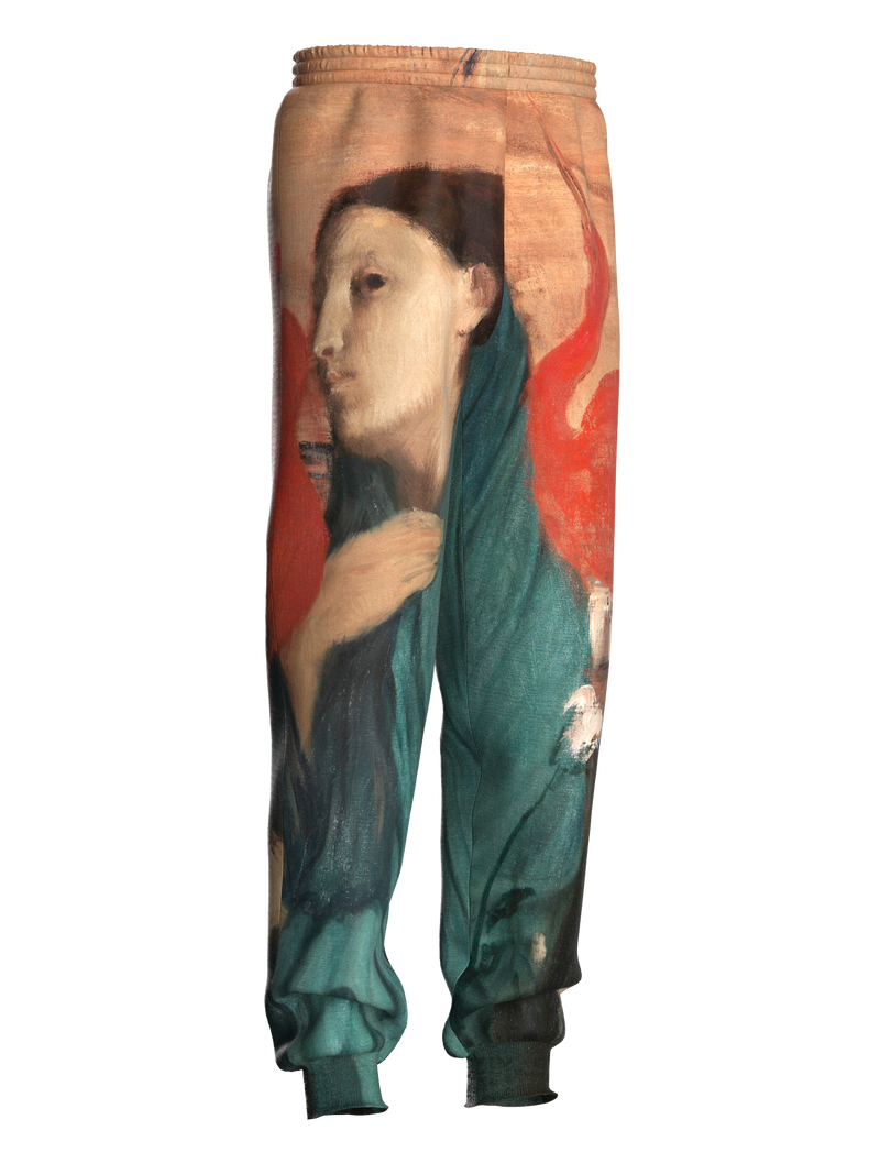 Sweatpants - Young Woman with Ibis