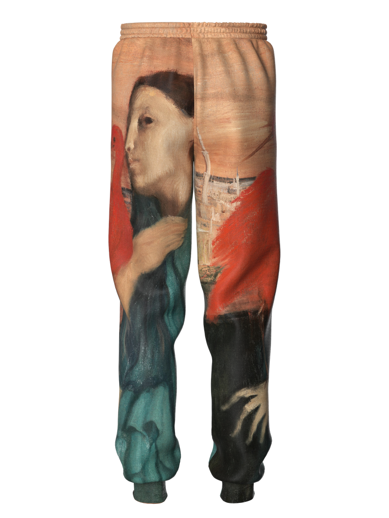 Sweatpants - Young Woman with Ibis