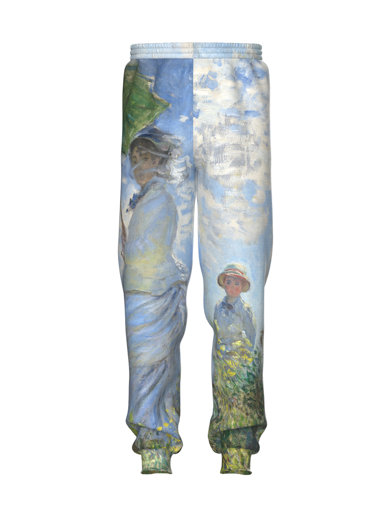 Sweatpants - Woman with a Parasol - Madame Monet and Her Son