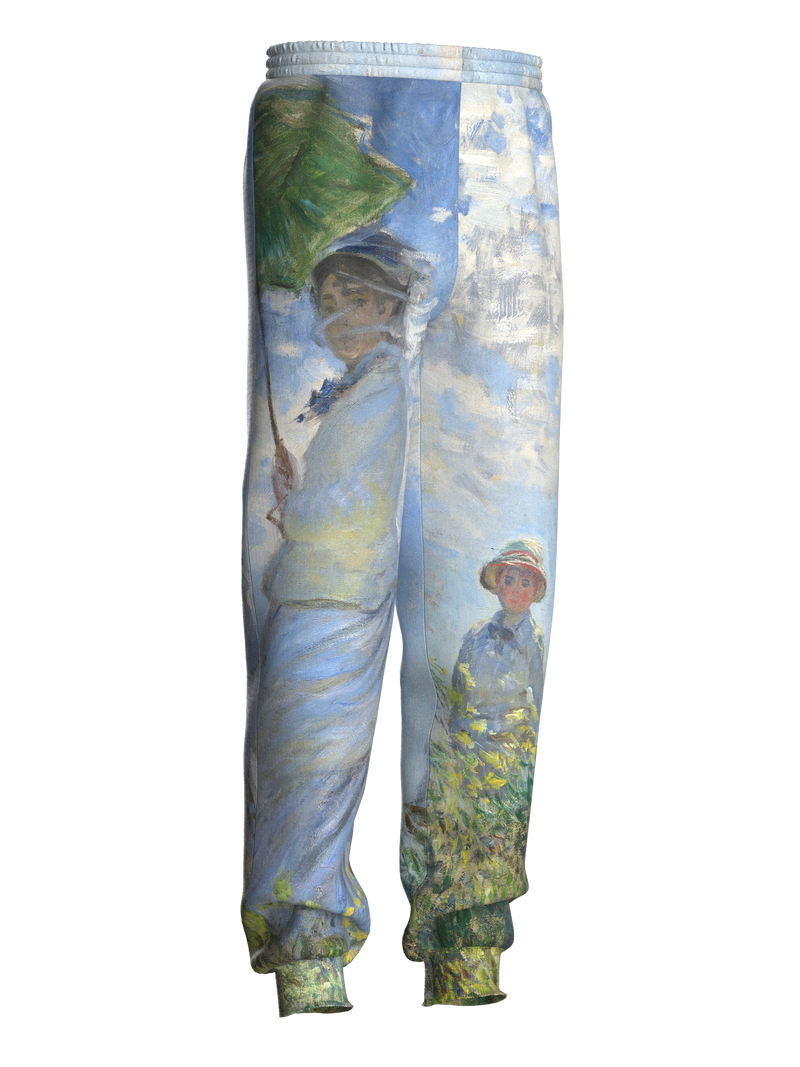 Sweatpants - Woman with a Parasol - Madame Monet and Her Son