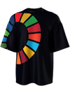 T-shirt with color wheel - black