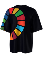 T-shirt with color wheel - black