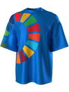 T-shirt with color wheel - ocean blue
