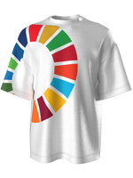 T-shirt with color wheel - white