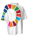 T-shirt with color wheel - white