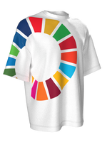 T-shirt with color wheel - white