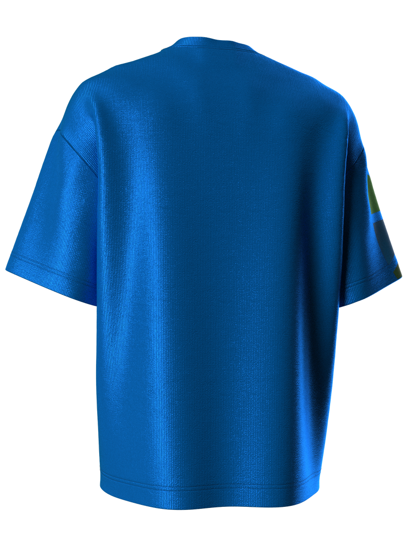 T-shirt with color wheel - ocean blue