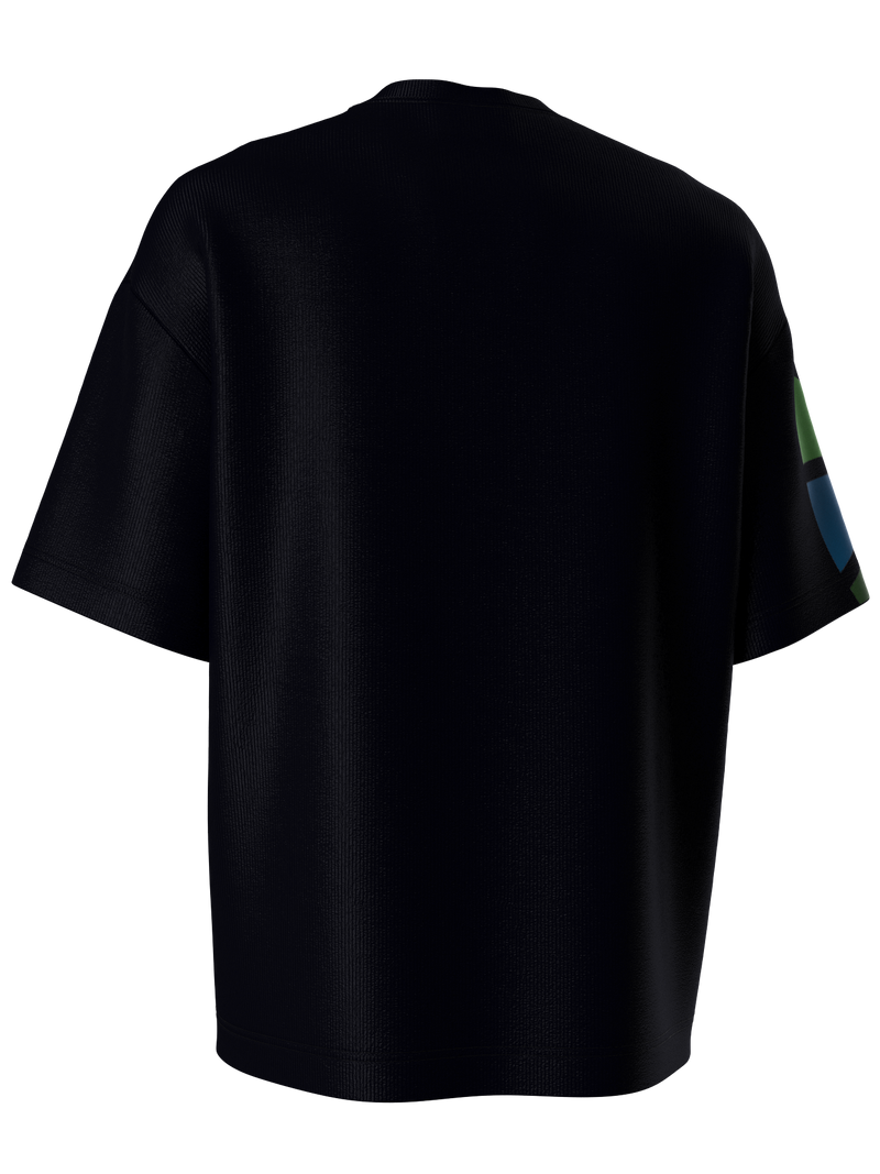 T-shirt with color wheel - black