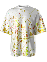 T-shirt with color splash white