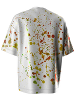 T-shirt with color splash white