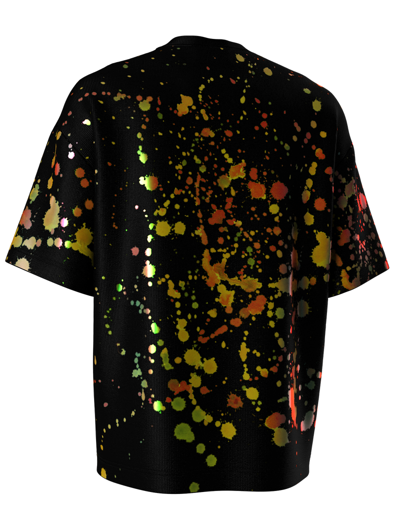 T-shirt with color splash black