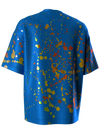 T-shirt with color splash blue