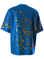 T-shirt with color splash blue
